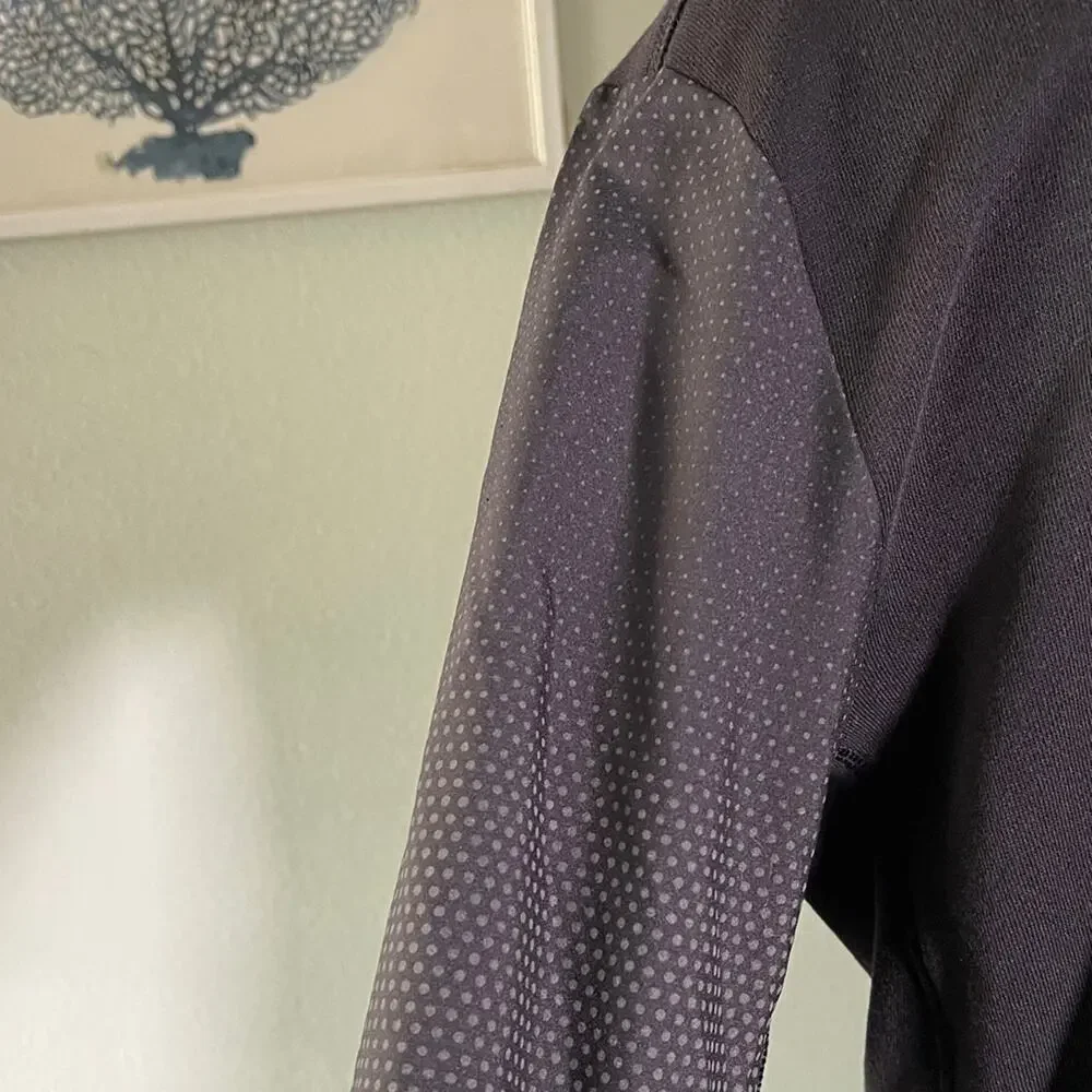 Adidas Running Men's Black and Gray Long Sleeve Tee
